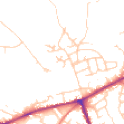 Daytime road noise heatmap for SK6 1RZ