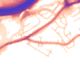 Daytime road noise heatmap for SK6 2BY