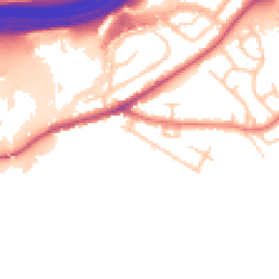 Daytime road noise heatmap for SK6 2DE
