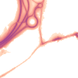 Night-time road noise heatmap for SK6 2DS