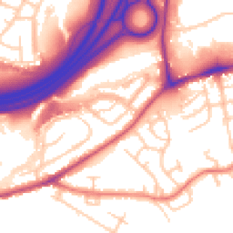 Daytime road noise heatmap for SK6 2DU
