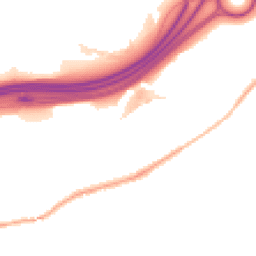 Night-time road noise heatmap for SK6 2EG