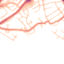 Daytime road noise heatmap for SK6 2EZ