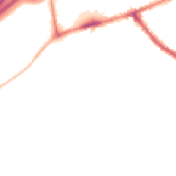 Night-time road noise heatmap for SK6 2HE