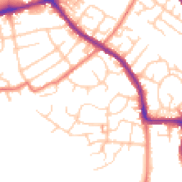 Daytime road noise heatmap for SK6 2LB