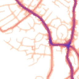 Daytime road noise heatmap for SK6 2LN