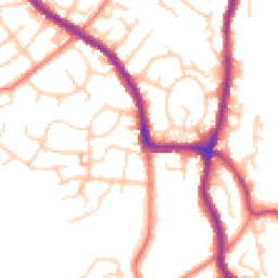 Daytime road noise heatmap for SK6 2LU