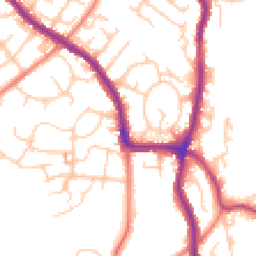 Daytime road noise heatmap for SK6 2NA