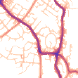 Daytime road noise heatmap for SK6 2NB