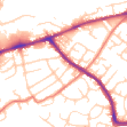 Daytime road noise heatmap for SK6 2NP