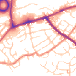 Daytime road noise heatmap for SK6 2PQ