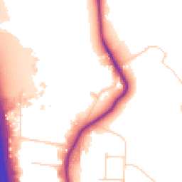 Daytime road noise heatmap for SK6 2RY