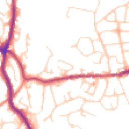 Daytime road noise heatmap for SK6 3AP