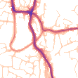Daytime road noise heatmap for SK6 3BQ