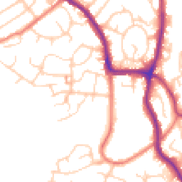 Daytime road noise heatmap for SK6 3DA