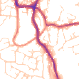 Daytime road noise heatmap for SK6 3DP