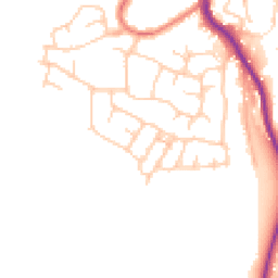 Daytime road noise heatmap for SK6 3EW