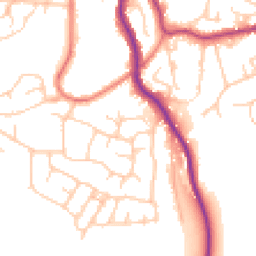 Daytime road noise heatmap for SK6 3HN