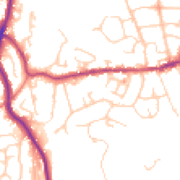Daytime road noise heatmap for SK6 3JL