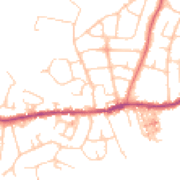 Daytime road noise heatmap for SK6 4AN