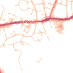 Daytime road noise heatmap for SK6 4AQ