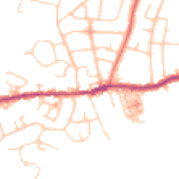 Daytime road noise heatmap for SK6 4BT