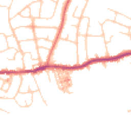 Daytime road noise heatmap for SK6 4DB