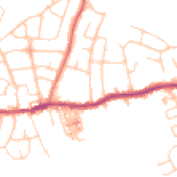 Daytime road noise heatmap for SK6 4EG