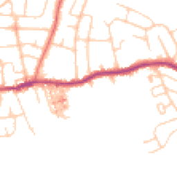 Daytime road noise heatmap for SK6 4EL