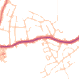Daytime road noise heatmap for SK6 4EP