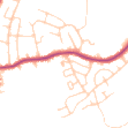 Daytime road noise heatmap for SK6 4ET