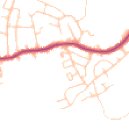 Daytime road noise heatmap for SK6 4HA