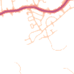 Daytime road noise heatmap for SK6 4HH