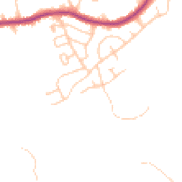 Daytime road noise heatmap for SK6 4HW