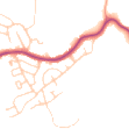 Daytime road noise heatmap for SK6 4JT