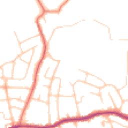 Daytime road noise heatmap for SK6 4LH