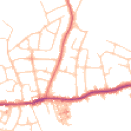 Daytime road noise heatmap for SK6 4NG