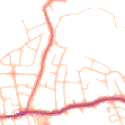 Daytime road noise heatmap for SK6 4NL