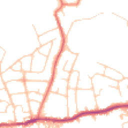 Daytime road noise heatmap for SK6 4NN
