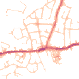 Daytime road noise heatmap for SK6 4PE