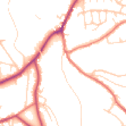 Daytime road noise heatmap for SK6 5AB