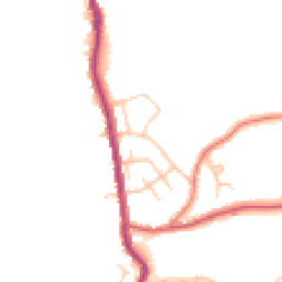 Daytime road noise heatmap for SK6 5DZ