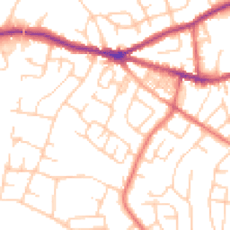 Daytime road noise heatmap for SK6 6DB