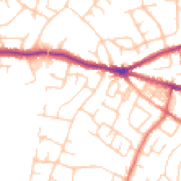 Daytime road noise heatmap for SK6 6DJ