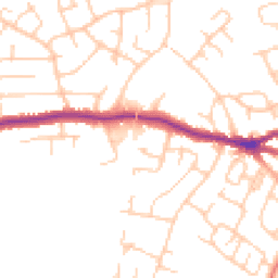 Daytime road noise heatmap for SK6 6EE