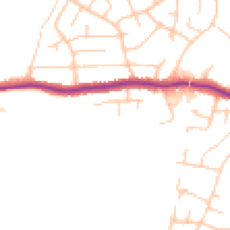 Daytime road noise heatmap for SK6 6ER