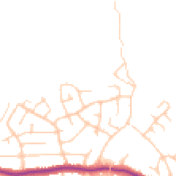 Daytime road noise heatmap for SK6 6HH