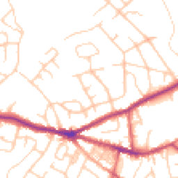 Daytime road noise heatmap for SK6 6LX