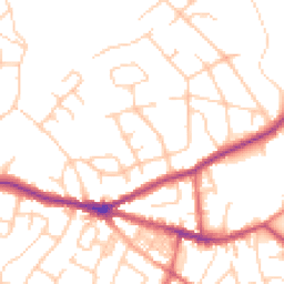 Daytime road noise heatmap for SK6 6LY