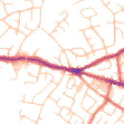 Daytime road noise heatmap for SK6 6NP